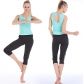 Yoga Casual Workout Summer sportswear Suits(Sexy Long Vest+Cropped Pants)